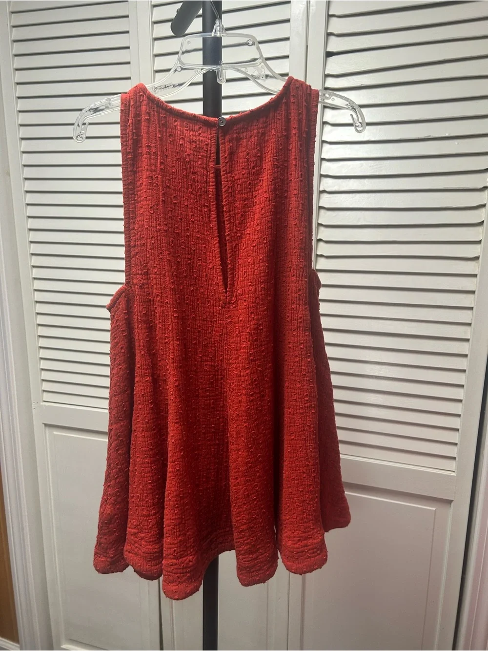 Nwot Free People Textured Swing Tank Top in rust